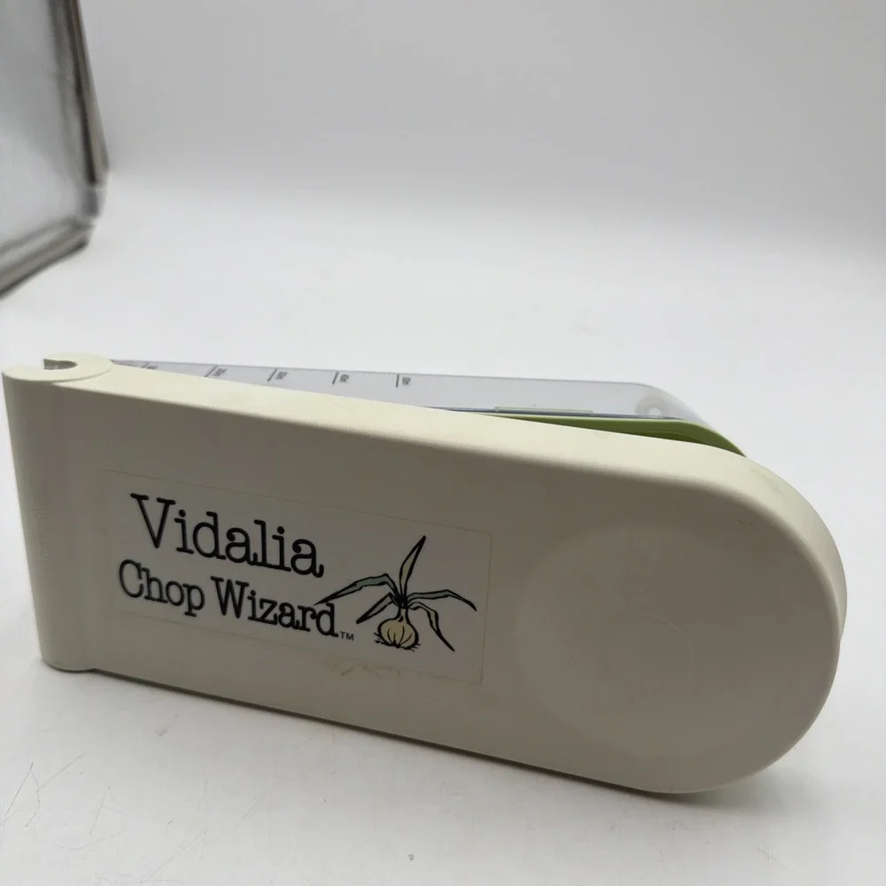 Vidalia Chop Wizard Vegetable Fruit Chopper Dicer 2 Cup Base Stainless Blades